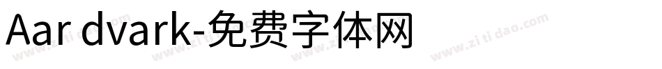 Aar dvark字体转换